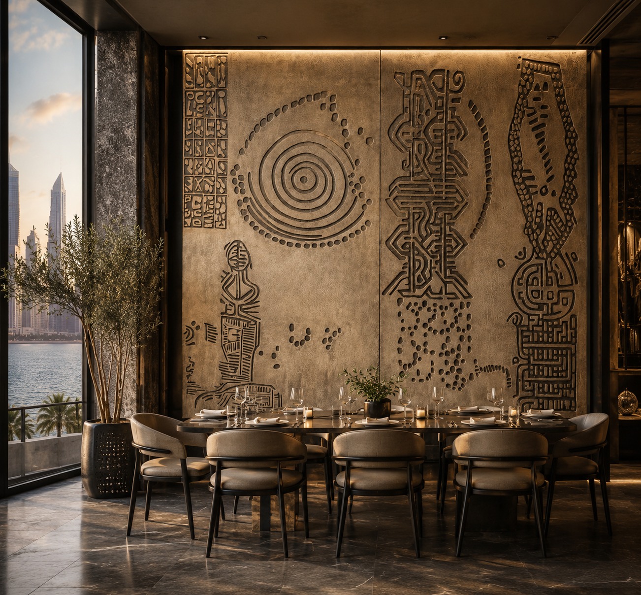Orifins Wall - Cafe / Restaurant by Ubuntu Interior